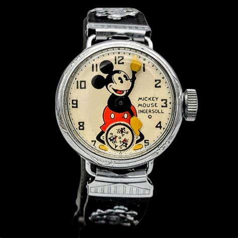 replica of first mickey mouse watch from 1933|1933 mickey mouse ingersoll.